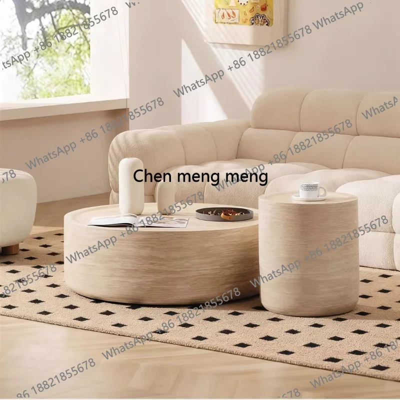 Modern Round Coffee Tables Luxury European Style Living Room Coffee Tables Salon Floor Apartment Mesa De Centro Sala Furniture