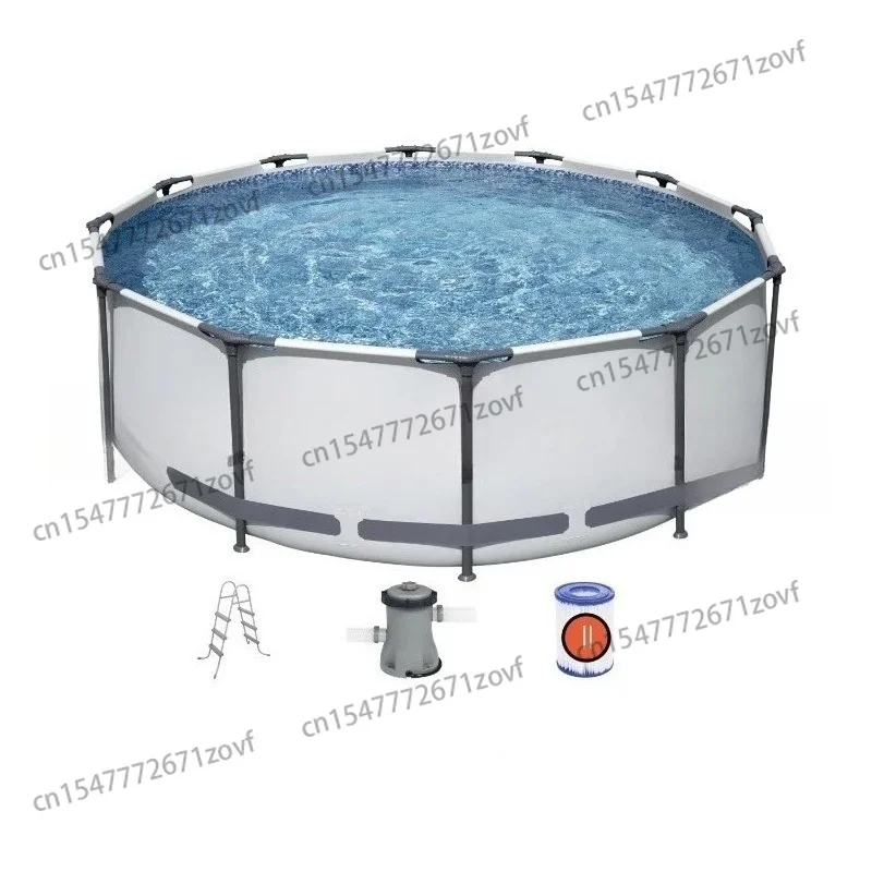 3.66Mx1.00m12 round frame pool group, pump capacity 9150L