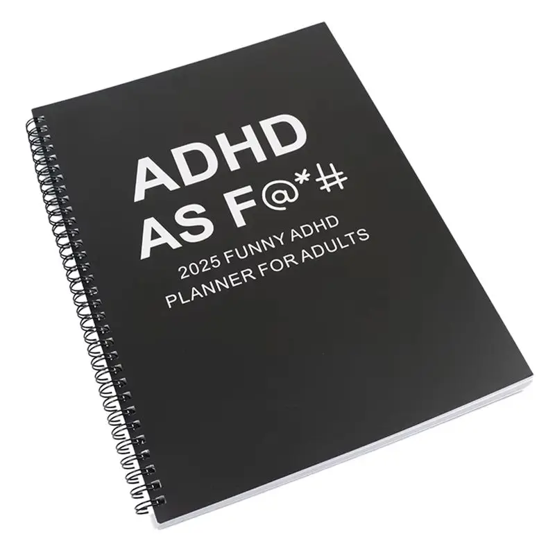 A26F-2025 Funny ADHD Planner For Adults:12 Month Family Calendar 2025, Personalized Family Monthly Calendar Planner