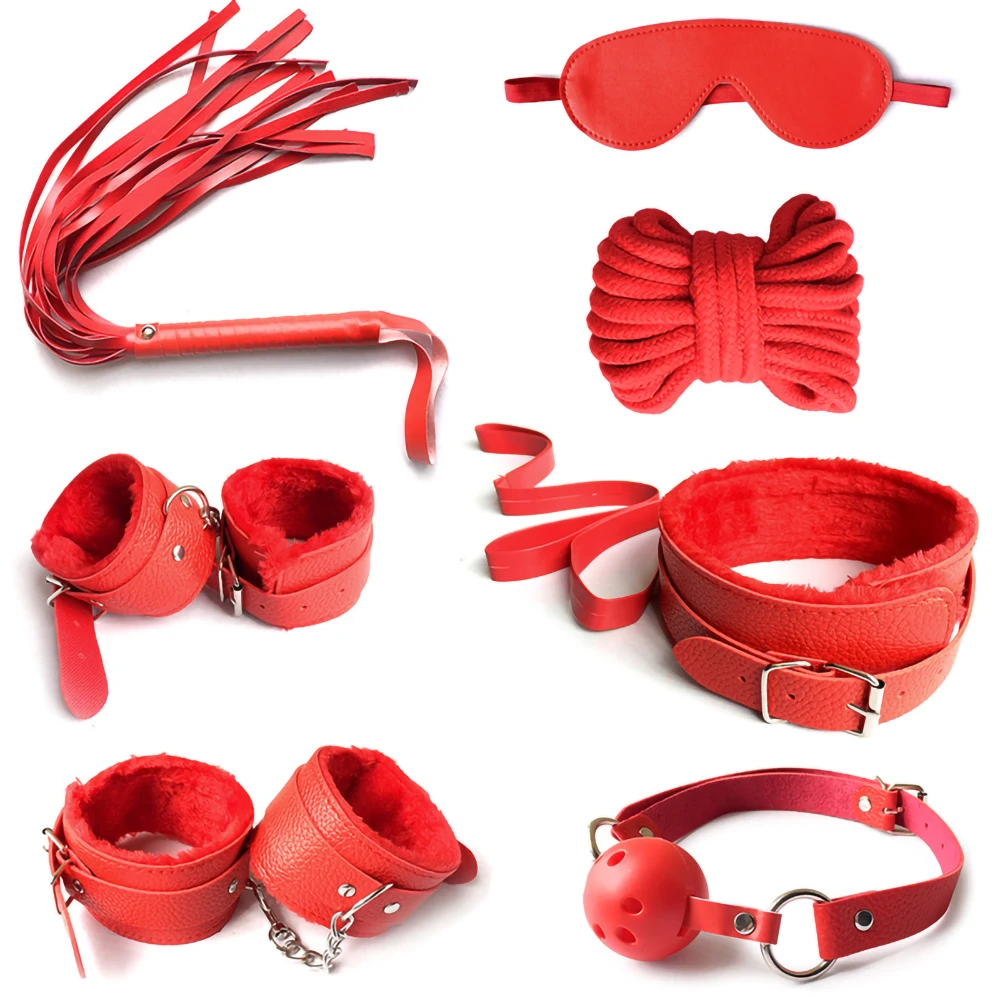 Sex Toys for Women BDSM Bondage Kits Set Bondage dildo Vibrator Sex Erotic game Anal Plug Handcuffs Sex Shop Adult Sexy toys 18