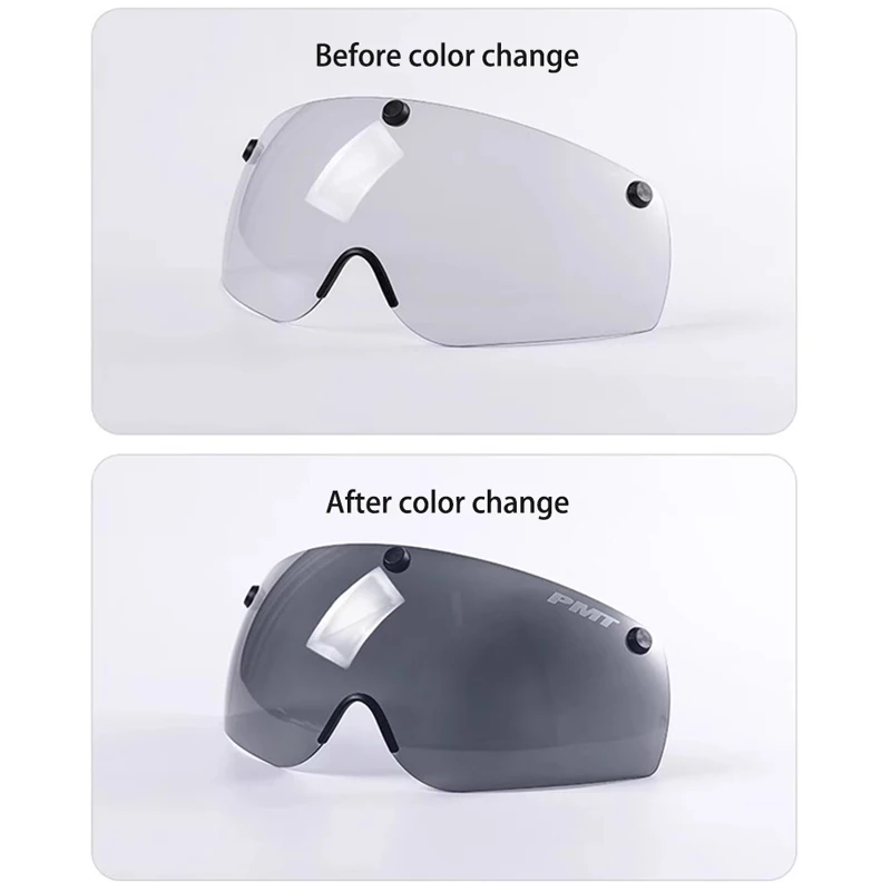 PMT Mips Road Bike Riding Photochromic Magnetic Goggles Helmet for Men and Women MTB Bicycle Safety Cycling Protective Hat Cap