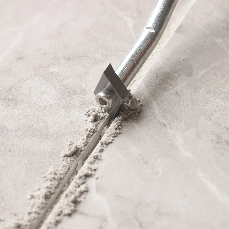 Herramienta profesional de removedor de lechada de azulejos de cerámica, limpiador de huecos de azulejos de acero, broca para costura de pared y suelo, limpieza de construcción de cemento
