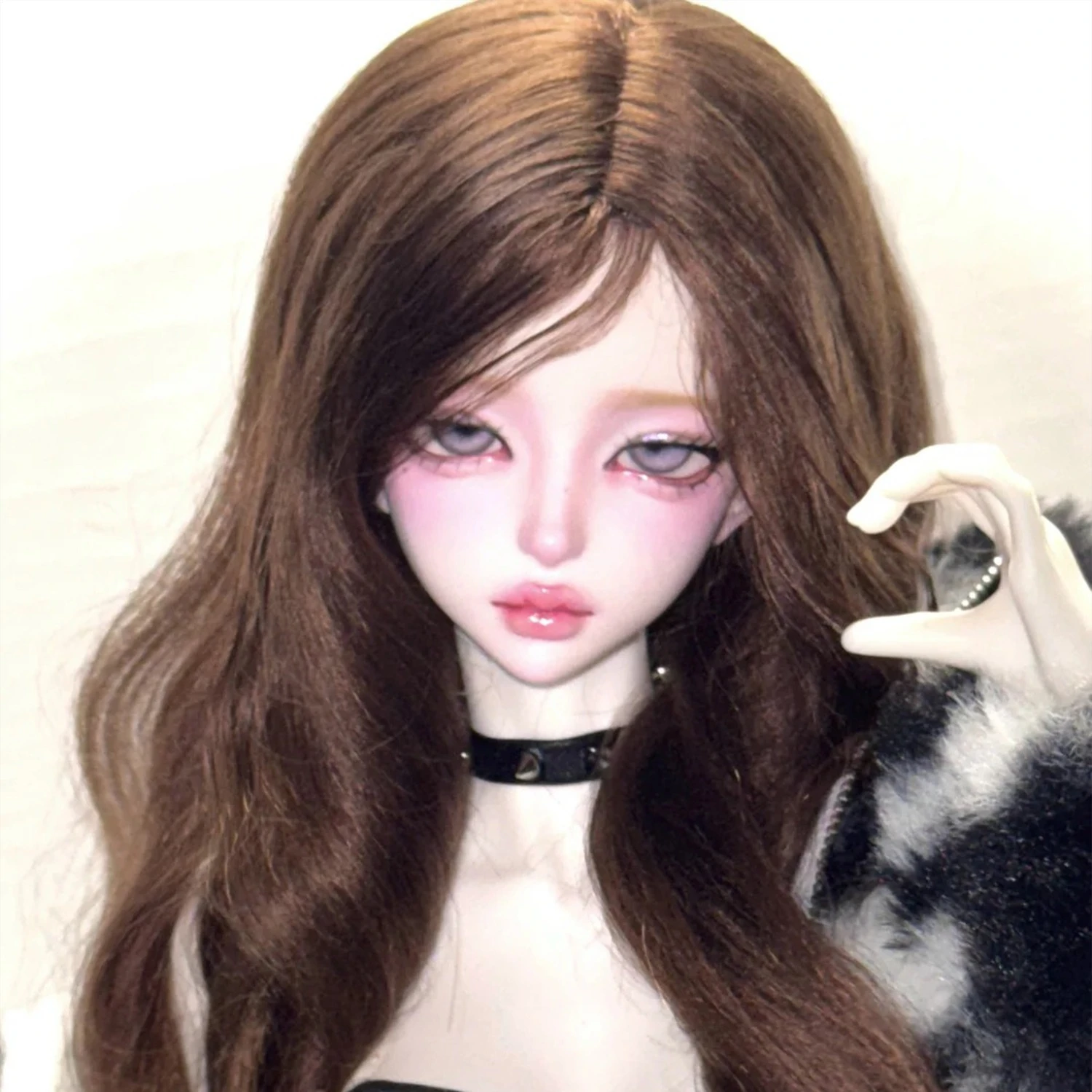 Keluoi  Ball Jointed Doll Head 1/3 Thick Lips Realistic Resin Figure Ball Jointed Dolls Toys Costume Romantic Style Gift view 4