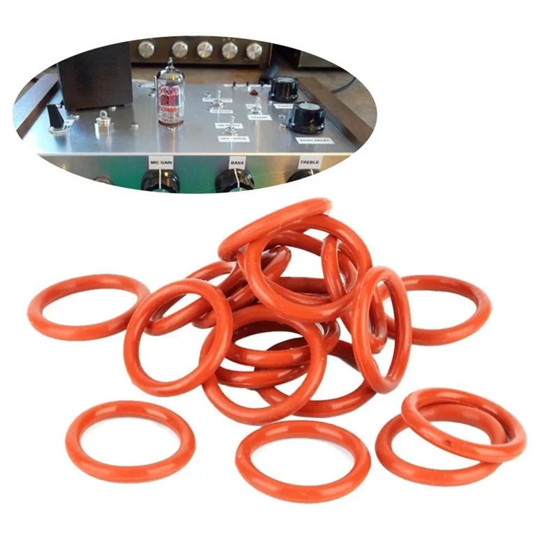 Tube Damper, 20Pcs Tube Damper Silicone Rings Fit for 12AX7 12AU7 12AT7 12BH7
