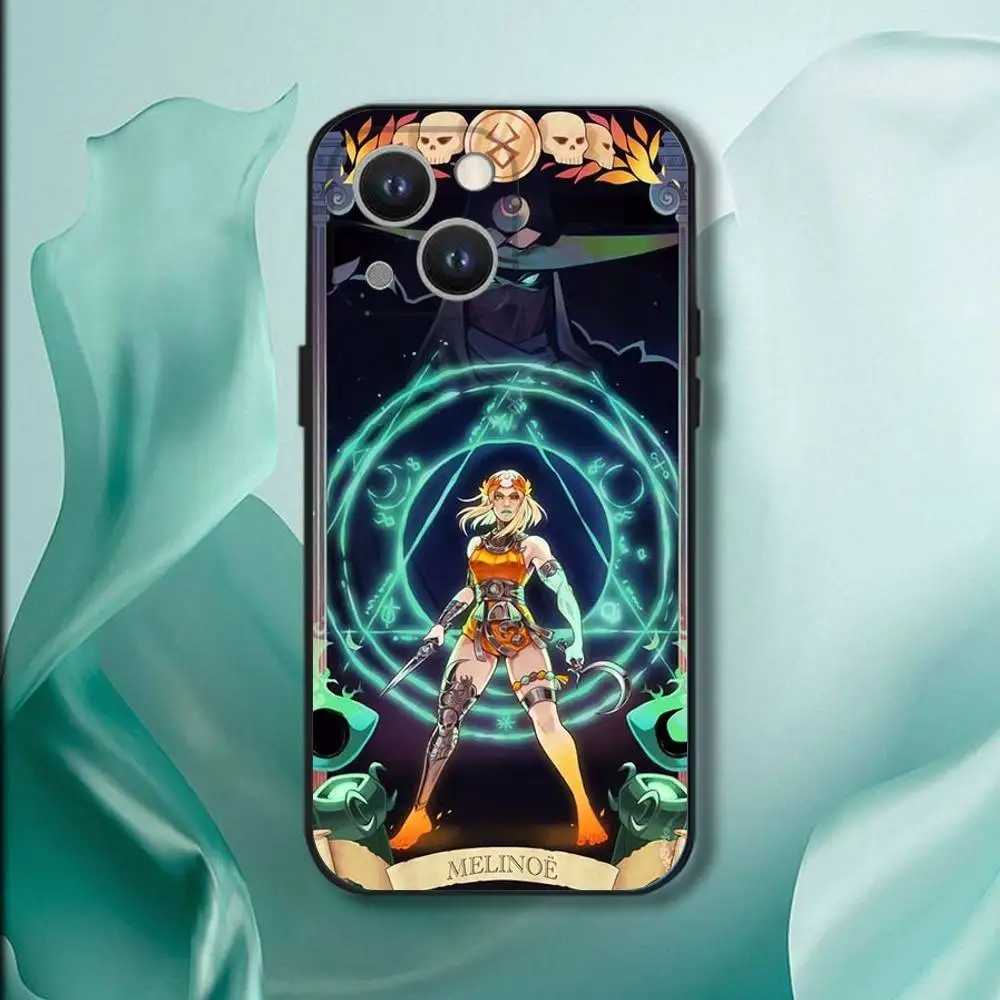 เคสโทรศัพท์ลายเกม H-Hades 2 Melinoe สำหรับ iPhone 16,15,14,13,12,11,Pro,XS,Max,XR,Plus,E,SE4,Mini สีดำแบบนิ่ม