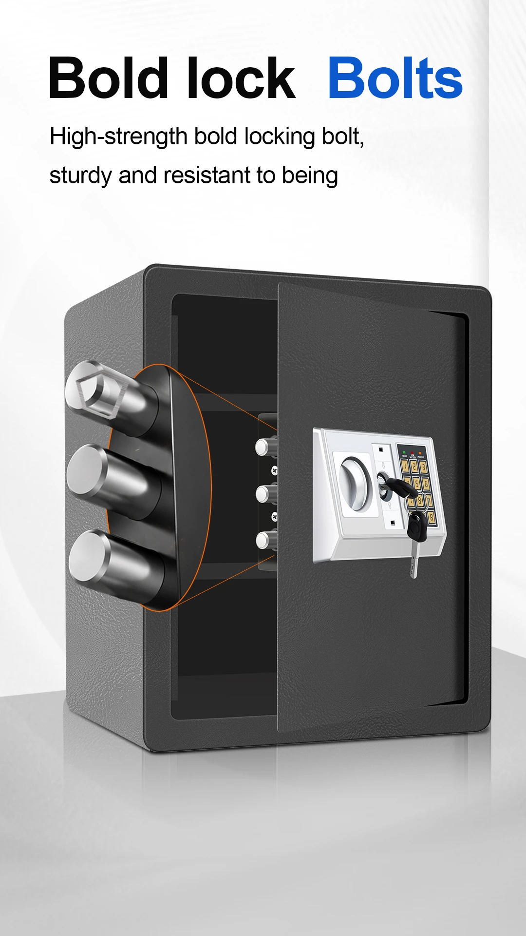 Home Safe Deposit Box Secure Storage for Cash, Jewelry & USD Documents Anti-Theft Piggy Bank & Home Security Safe for Valuables & Important Papers – Reliable Personal Safe to Protect Your Valuables Digital Lock Safe Decor Electronic Wall Ornaments Fa