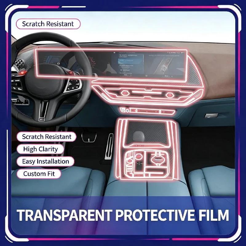 For 23-26 BMW XM full interior film car screen center console navigation film car sticker paint protection film modification