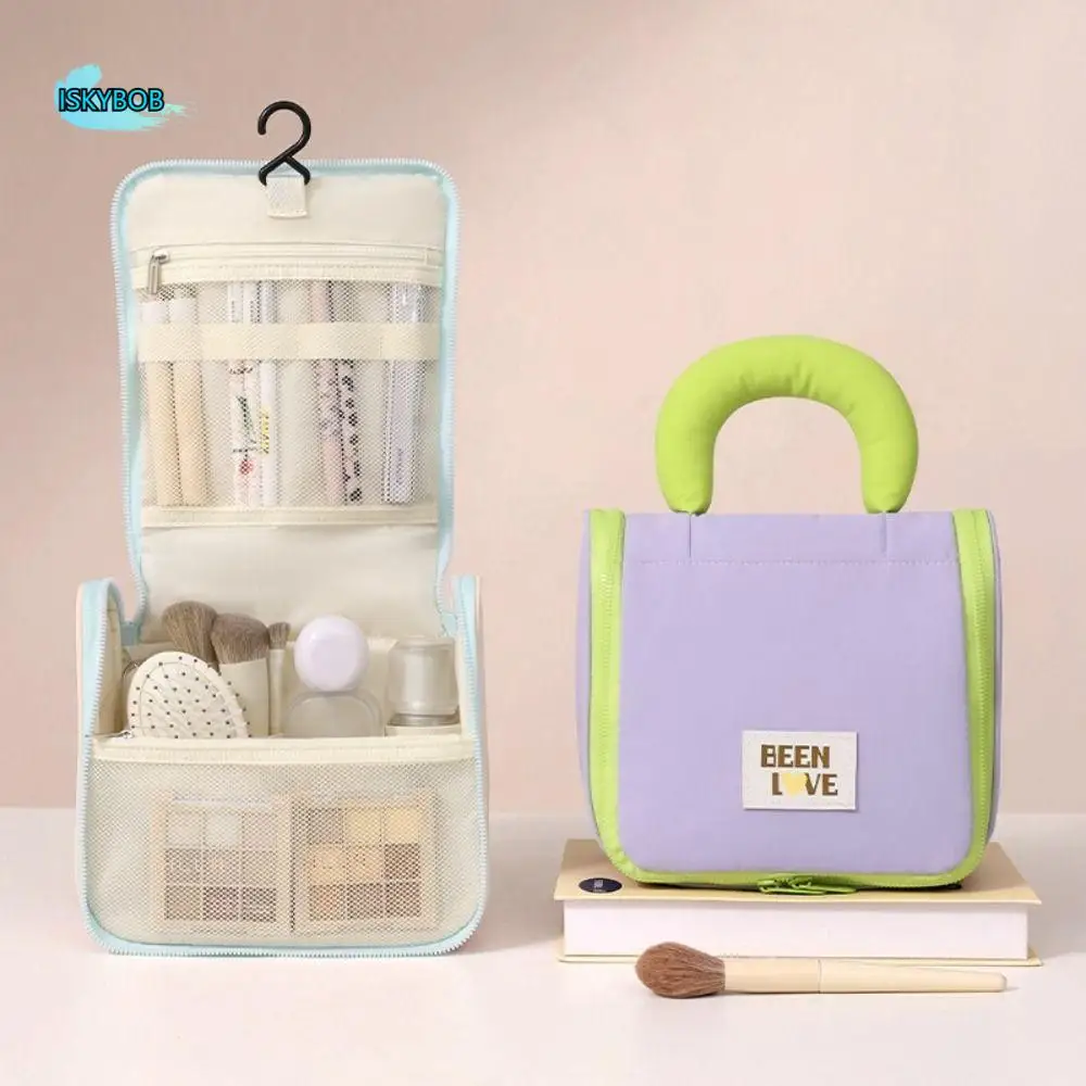 

withHanging Hook Toiletry Washbag Large Capacity Wet and Dry Cosmetic Storage Bag Multi-compartment Waterproof Makeup Bag Travel