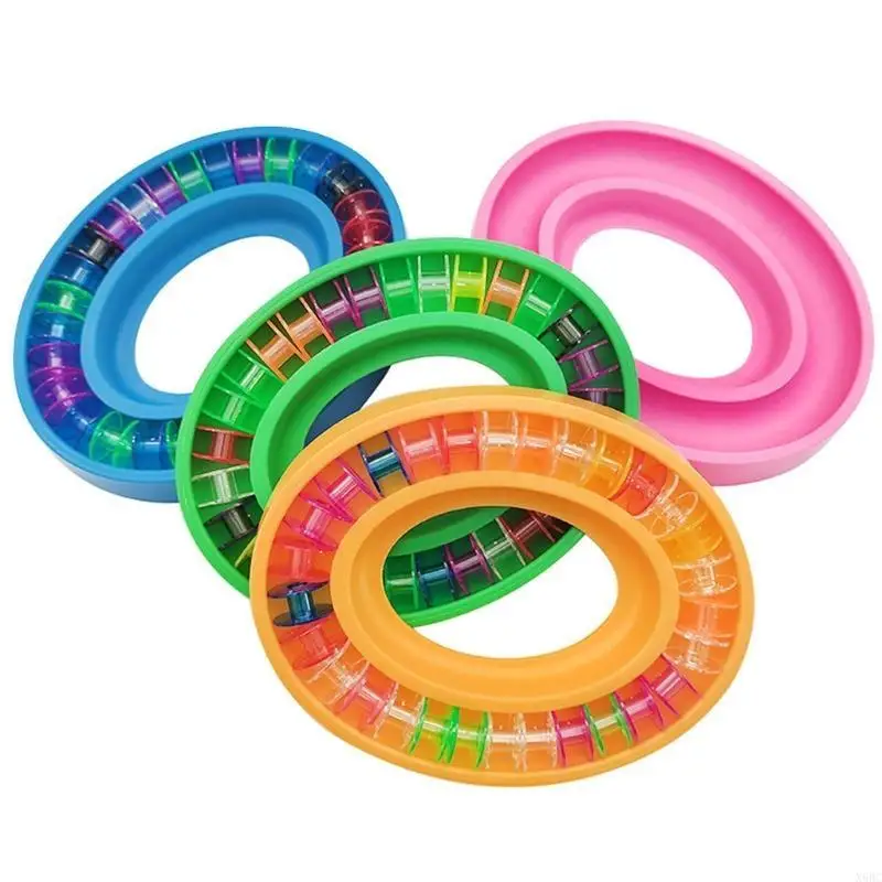 

X6HC бытовой круглый шпульный держатель шпульный органайзер практические инструменты для хранения швейных принадлежностей