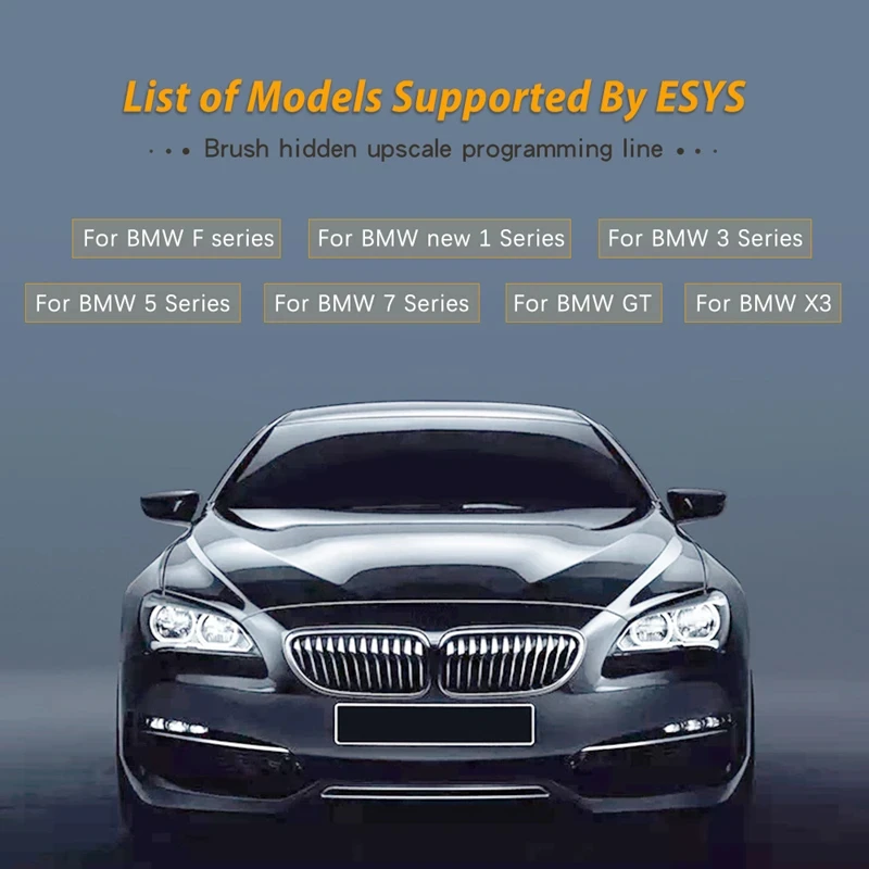 ESYS ENET Kabel für BMW Versteckte Daten E-SYS ICOM Codierung ECU Programmierer OBD OBD2 Scanner F-Serie Auto-Diagnosekabel-Werkzeuge – Detail 6