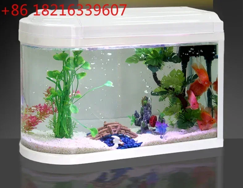 Aquarium Mini Medium Creative Glass Desktop Change Water Lazy Cylinder