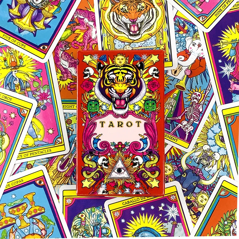 بطاقات التارو الجديدة على الطراز الصيني سطح السفينة أوراكل الإنجليزية رؤى العرافة طبعة بوراد لعب الألعاب جمع الأسرة أرواق لعب