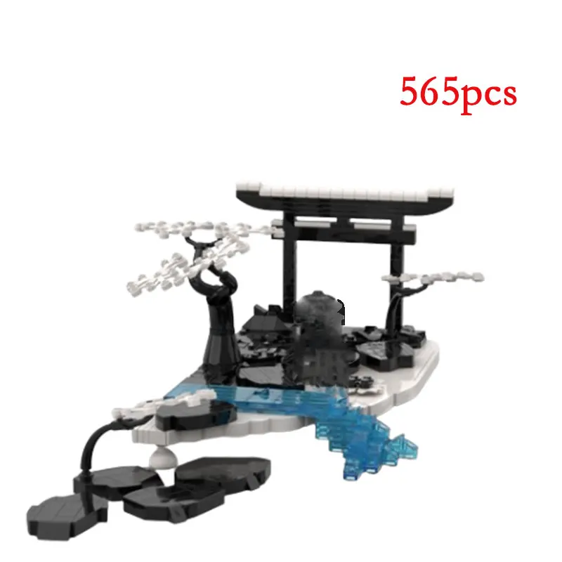 Spot MOC-192005 Small Particle Assembly Building Black and White Toy Creative Elegant Model Puzzle DIY Building Education Childr