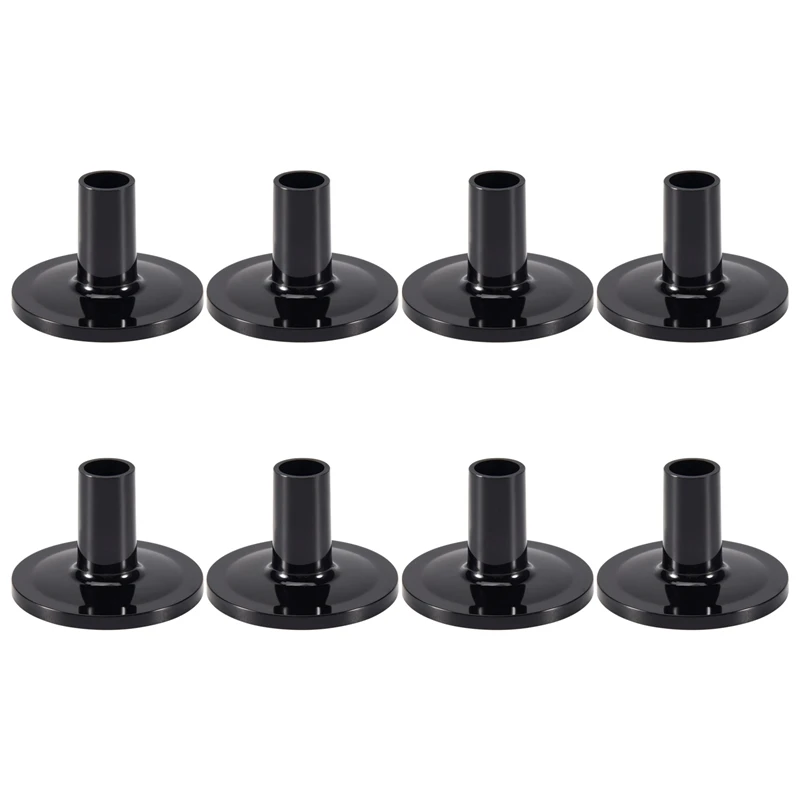 8Pcs Cymbal Sleeves 8PCS 38X26mm Black Drum Cymbal Sleeves Replacement For Shelf Drum Kit