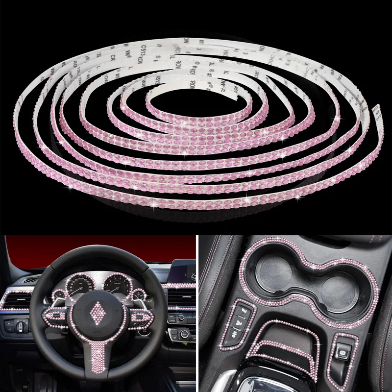 

Universal Car Bling Decoration Flexible Strips 5mx5mm Interior Auto Mouldings Car Cover Trim Dashboard Door Car Accessories