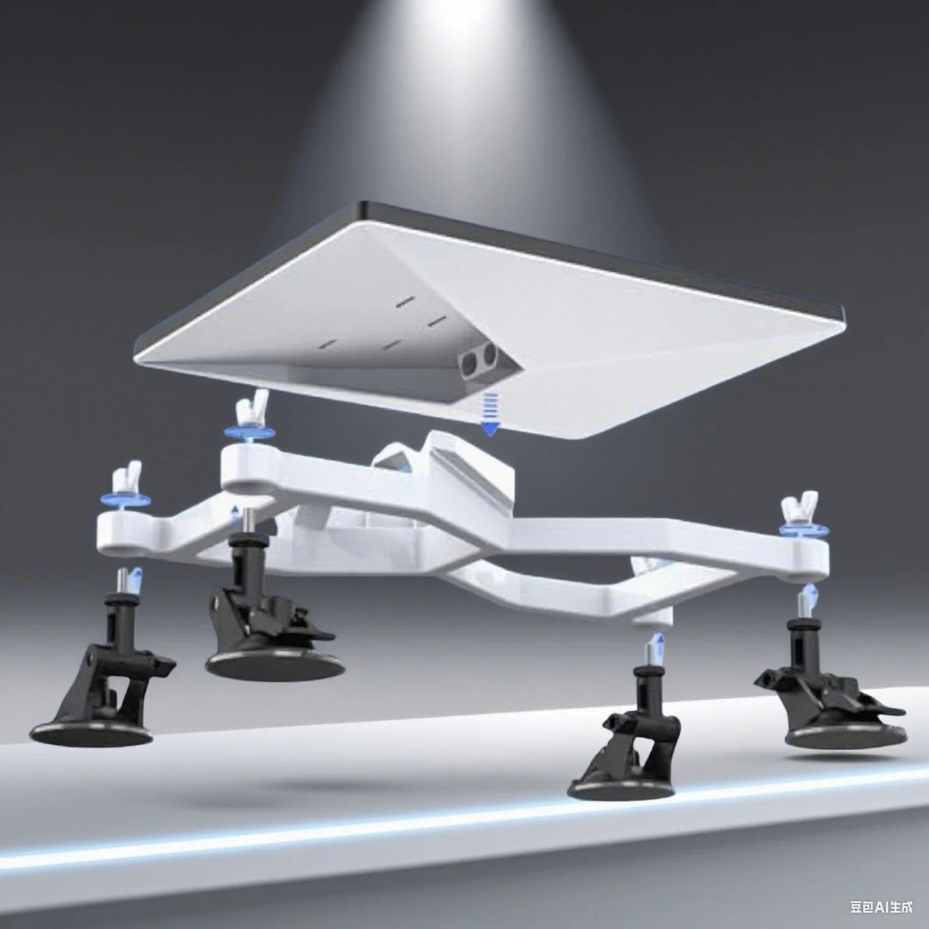 

Кронштейн на присоске для крыши автомобиля для Starlink Mini для кемпера, лодки, внедорожника, внутренние детали с 4 мощными присосками