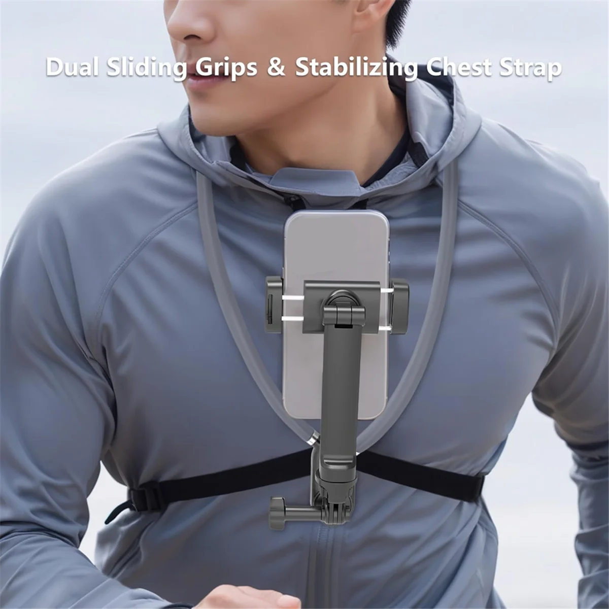 AM38M Neck Mount Phone Clip POV Phone Neck Holder Selfie Stand for Iphone 15 14 13 12 11 10 HUAWEI XIAOMI Phone Accessories