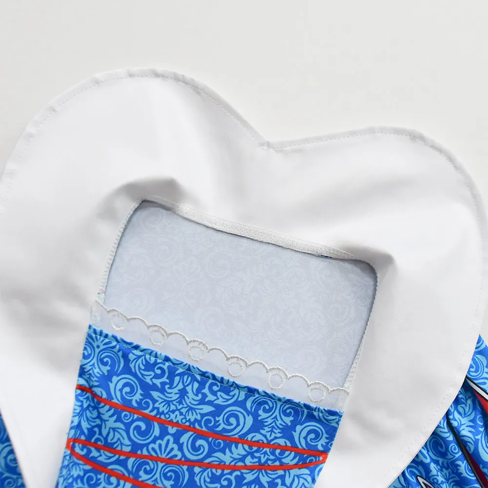 만화 공주 코스프레 드레스 망토 키즈 여자 스노우 롤 플레잉 의상 정장 할로윈 카니발 파티 스커트 복장 생일 선물