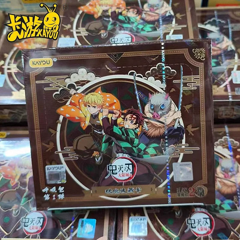 

Genuine KAYOU Demon Slayer Daybreak Collectible Cards Breathing Pack Vol.1 Tanjirou Nezuko Kanroji Limited Anime Peripheral Card