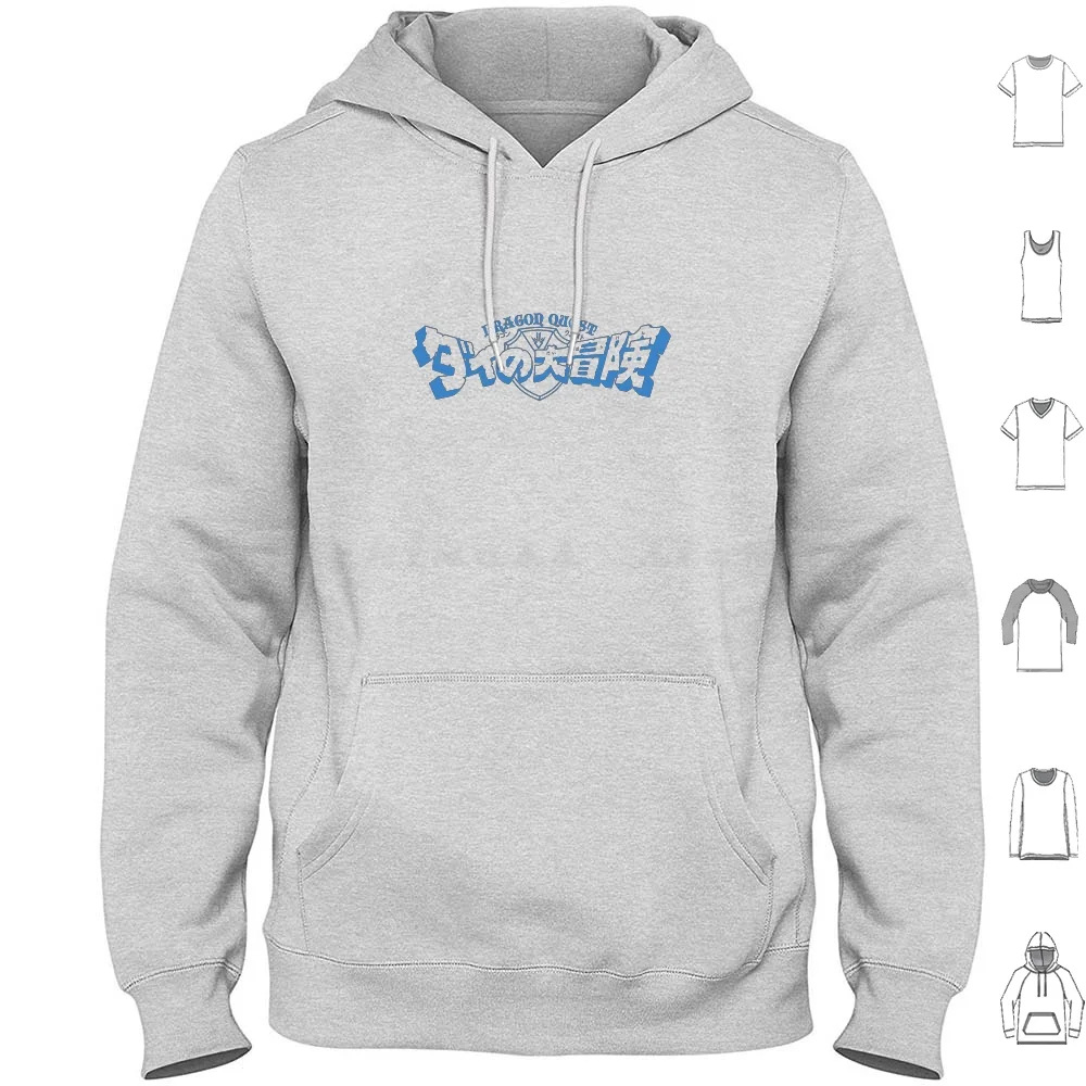 Dragon Quest: Dai No Daiboken Logo Sudaderas con capucha Manga larga Dragon Quest Dai No Daiboken Animación de anime