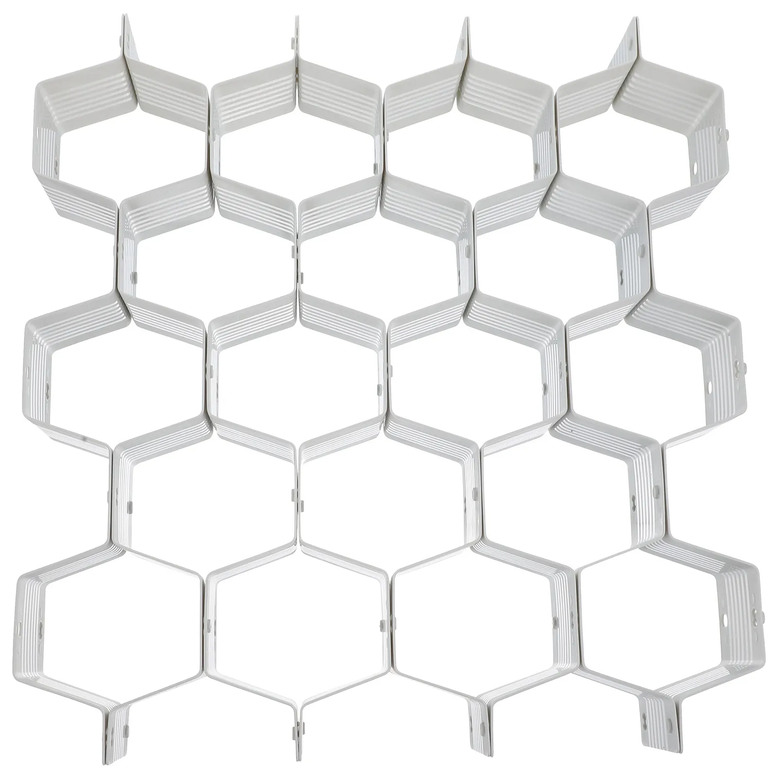 1Set Plastic Sub-Grid Drawer Organizer Divider DIY Honeycomb Grid Storage Box for Socks Makeup Cosmetics Sundries