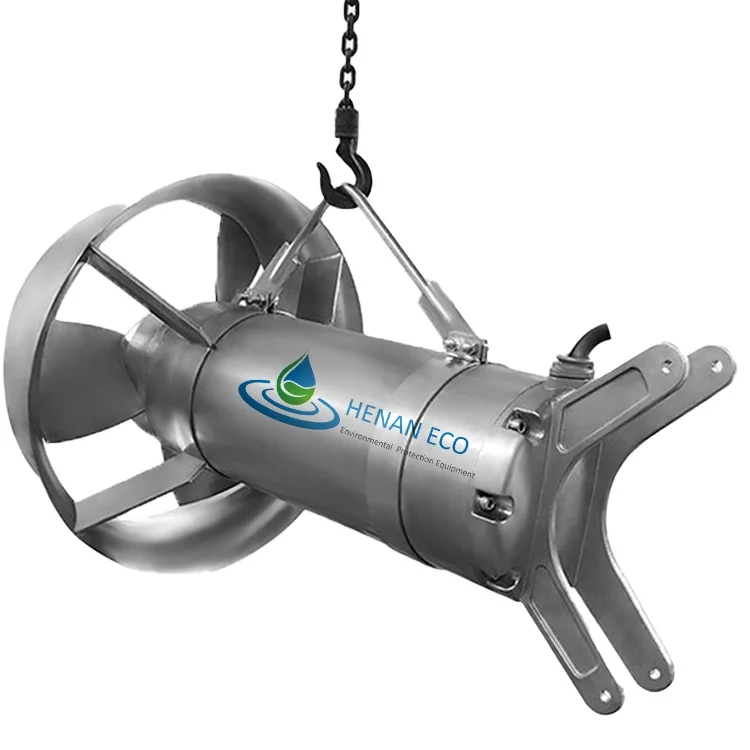 High-speed submersible underwater propeller agitator