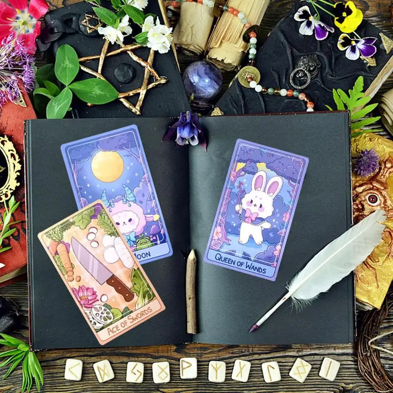 78 Tarot Cards BumbleBerry Hollows Tarot for Beginners Leisure Party Table Game Fun Board Game Playing Cards Oracle Cards