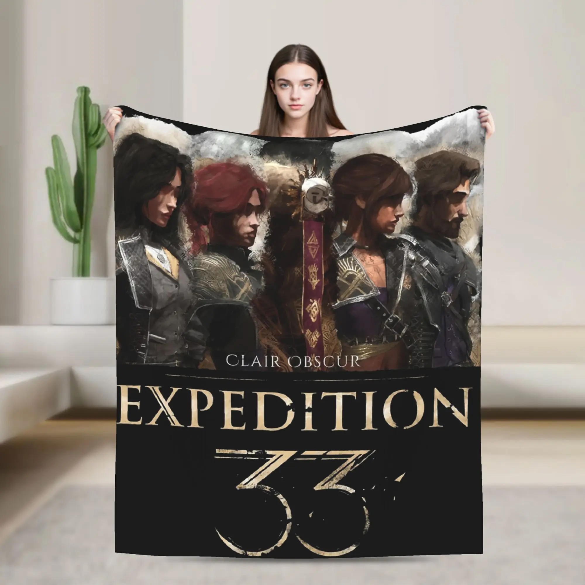 

Clair Obscur Expedition 33 Game Blanket Quality Soft Throw Blanket Winter Girls Boys Home Decor Street Trend Bedspread
