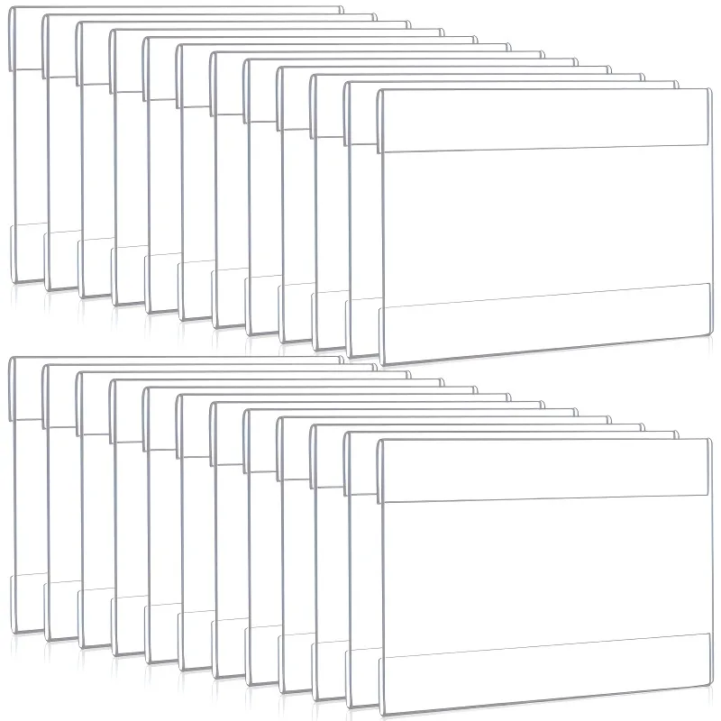 Lot de 10 supports muraux en acrylique pour affiches, sans perçage, pour la présentation de documents, dépliants, affiches, pour magasins et restaurants
