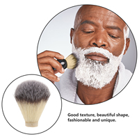 Beard Brush Shaving Kit for Men Hair Salon Neck Duster Soft Male Shaving Brush Bristle Replacement Head Multipurpose Barb