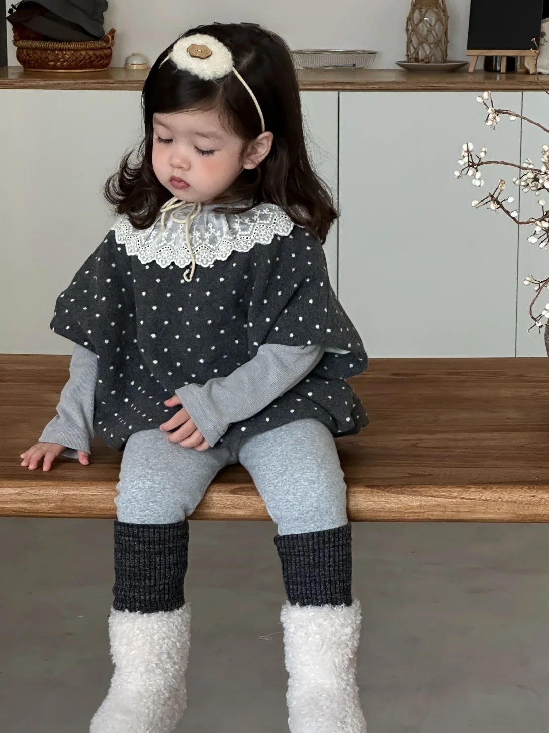 Infant Loose Pullover Tops Toddler Clothes 2025 Autumn New Baby Short Sleeve T Shirts Cotton Girls Dot Print Bottoming Shirts