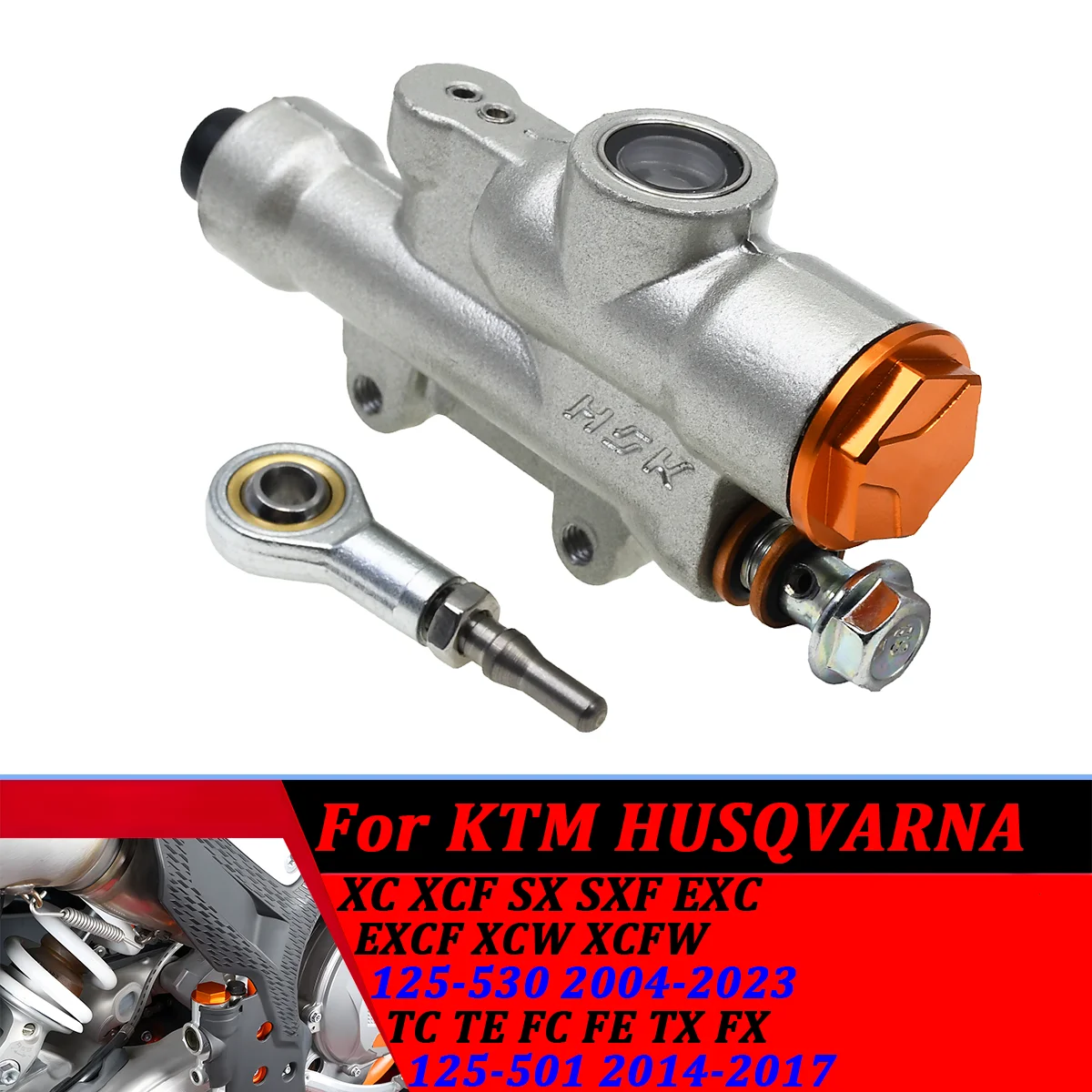 

Motorcycle Rear Brake Master Cylinder Pump For KTM XCW XCF-W EXC EXC-F SX SXF XC XCF 6Days TPI 150 200 250 300 350 400 450 500