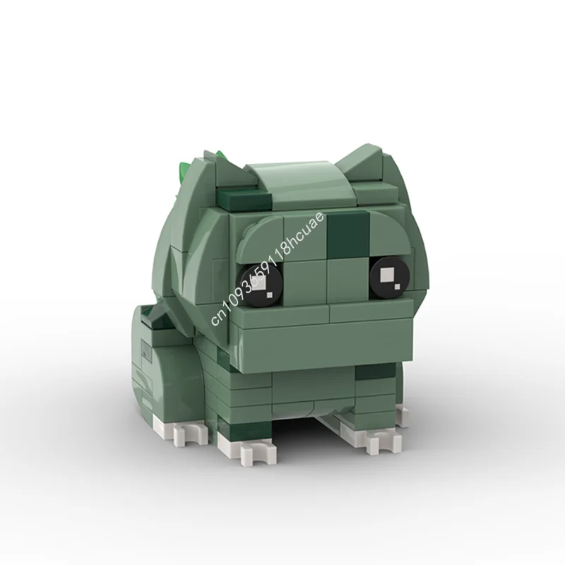 

143pcs MOC Bulbasaur Poke Brickheadz Model Building blocks creative Architecture Brick idea toys Christmas gifts