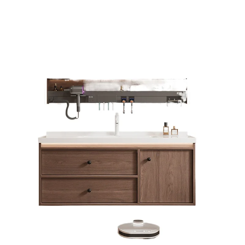 

Entertainment Antique Bathroom Cabinet Ceramic Integrated Basin Toilet Washbasin Cabinet Organizer Gabinete Unique Furniture