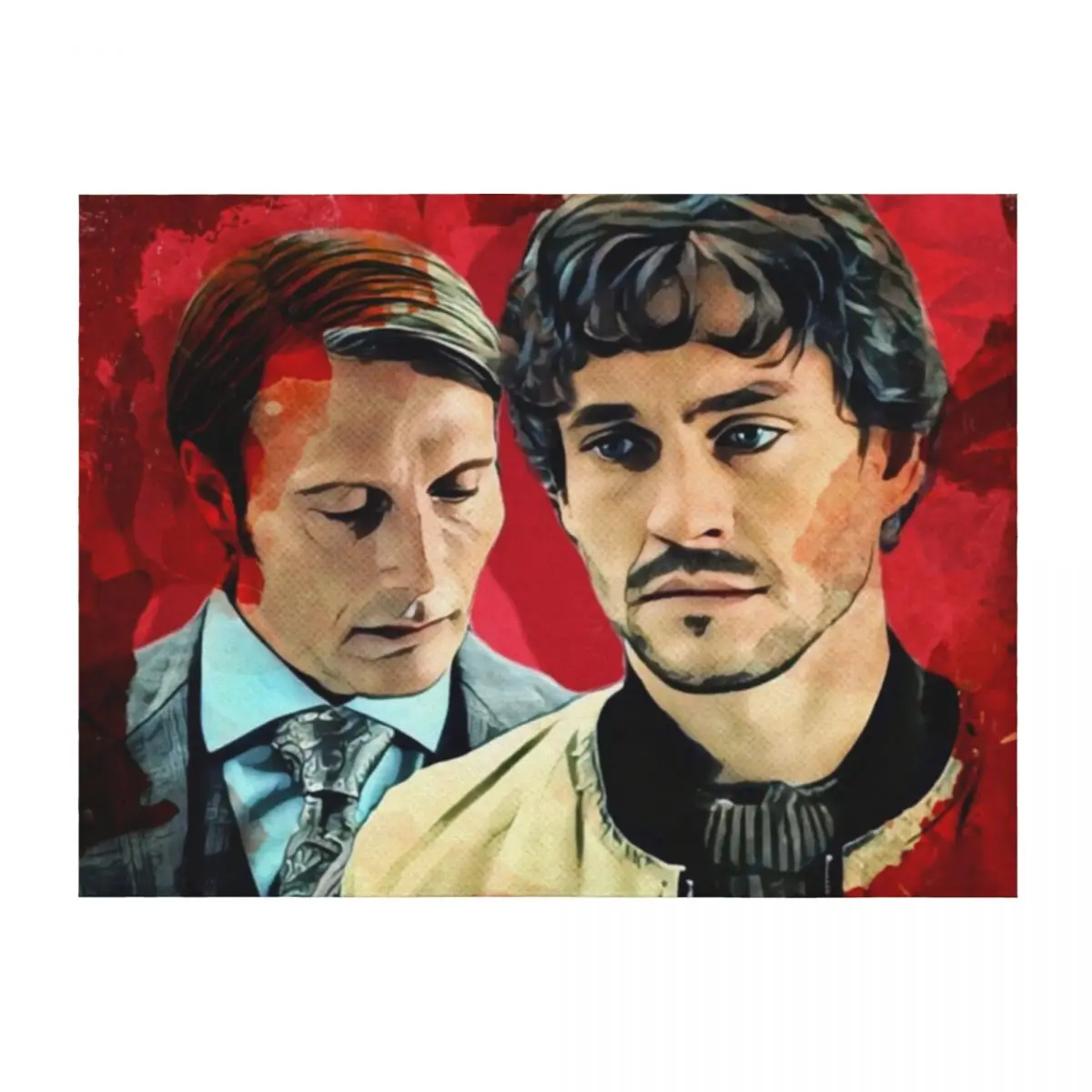 

Will and Hannibal, Murder Husbands Throw Blanket Quilt Polar Soft Beds Sofa Blankets