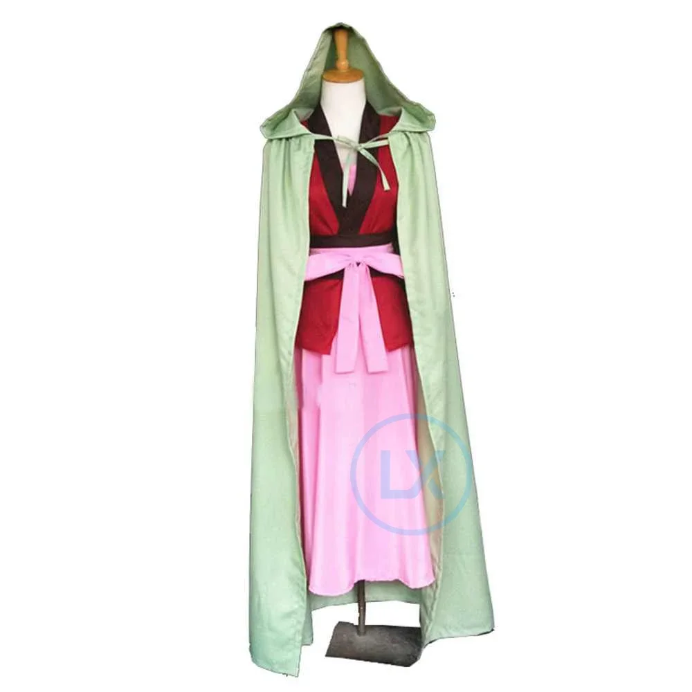 Anime Akatsuki no Yona Princess Yona of the Dawn Princess Dress Cloak Women Cosplay Costume Outfits Full Set Adult