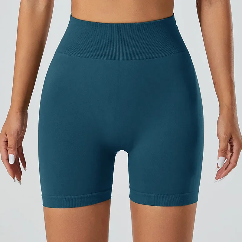 

High-waisted hip lift quick-dry yoga shorts | Summer outdoor Fitness running pants | seamless tight athletic shorts