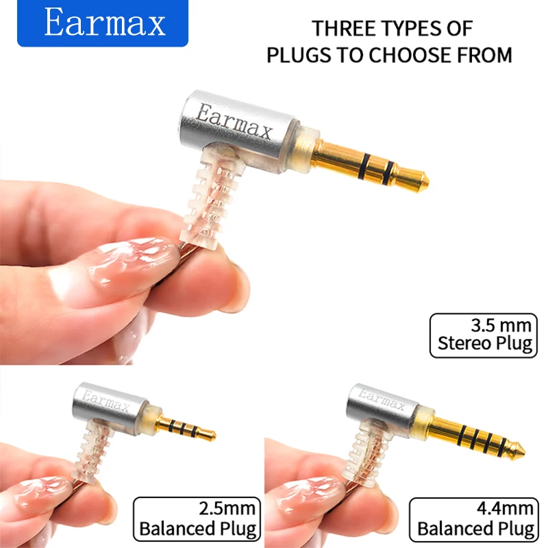 8 núcleos banhado a prata 2.5 3.5 4.4mm conector de cabo balanceado cabo de atualização de alta fidelidade para fone de ouvido Sennheiser IE40 Pro