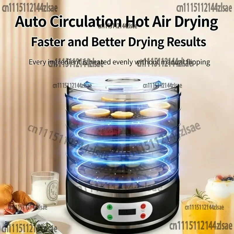 Compact Household Food Dehydrator Multifunctional Drying Machine For Fruit Herb Meat Jerky And Homemade Pet Snack Processing