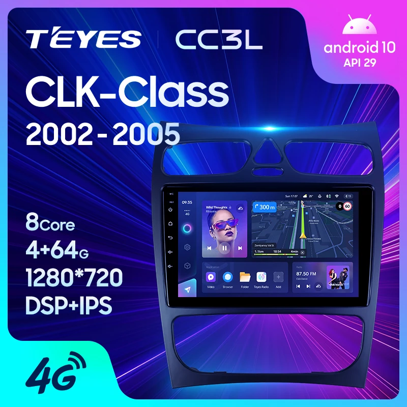 ההערכה המלאה של TEYES CC3L WIFI עבור מוניטור רכב Mercedes-Benz CLK Class C209 (2002–2005)