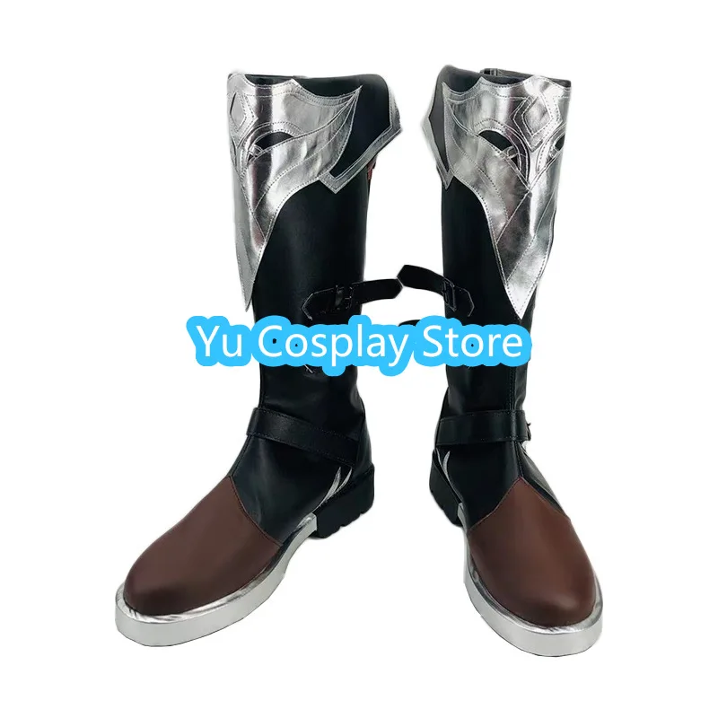 

Yu Косплей Магазин Genshin Impact Diluc Crimson Eve Обувь для косплея Аниме Обувь для косплея Сапоги Костюмы на Хэллоуин Реквизит
