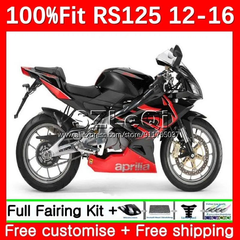 Injection Body For Aprilia RSV125 R RS 125 RS4 RS125 12 13 14 15 16 14No.60 RS-125 2012 2013 2014 2015 2016 Fairing Red black