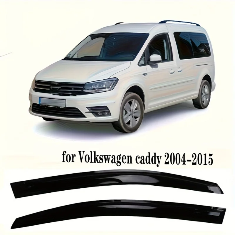 

Weathershields For VW Volkswagen Caddy 2005-2021 2pcs Window Visor Vent Awnings Rain Guard Deflector Shelters Car Stylings