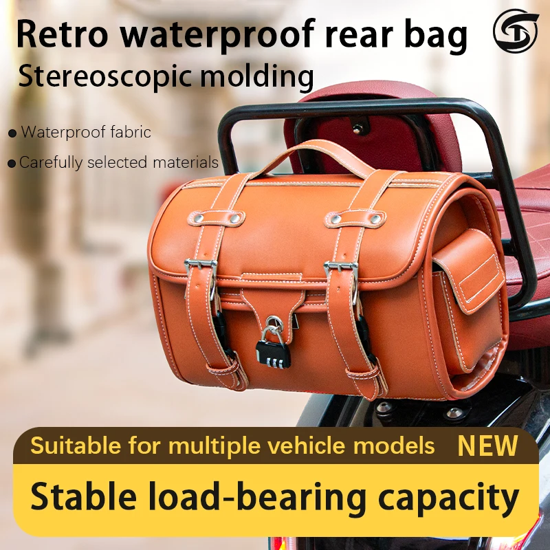 

Motorcycle Accessories for Harley Honda Yamaha Kawasaki Bmw Ktm Travel Luggage Seat Bag Universal Rear Saddlebag Bag Backpack