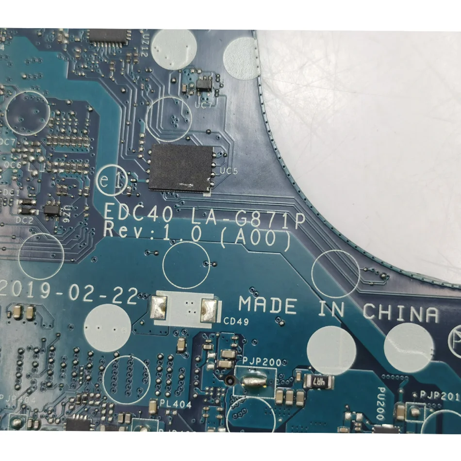 For Dell Latitude 7400 Motherboard LA-G871P i5 i7 EDC40 0WRHWP 0DCM71 0FWC0G 0FHPJ8 0G2KKX G2KKX Mainboard DDR4 5400