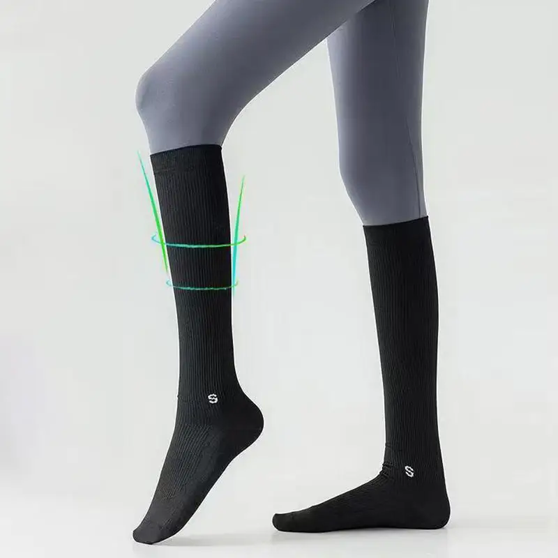 1PAIR Compression Socks Sport Socks Prevent Varicose Veins Socks  Athletic Soccer Yoga Debugging Exercise High Socks