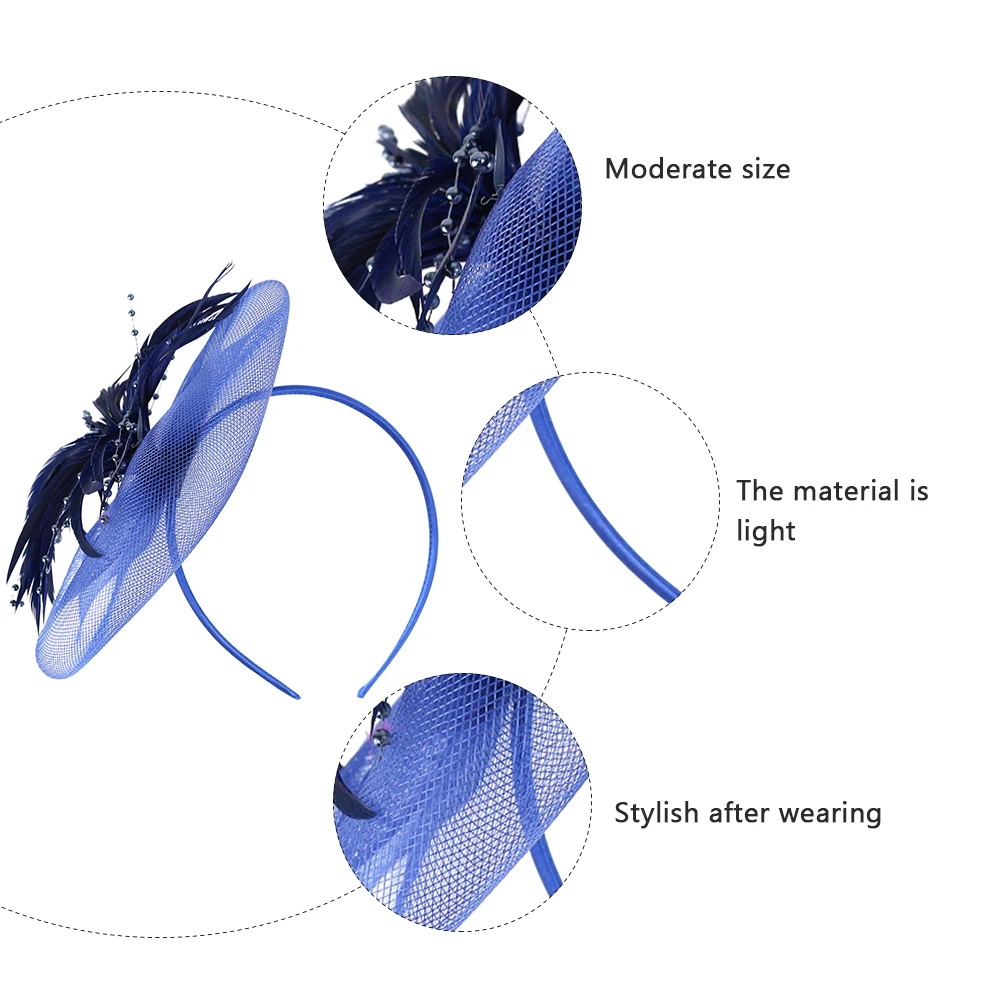 

Headband Hair Accessories Elegant Headdress Mesh Party Decor Bride Bow Clasp Hair Ties Performance Dance