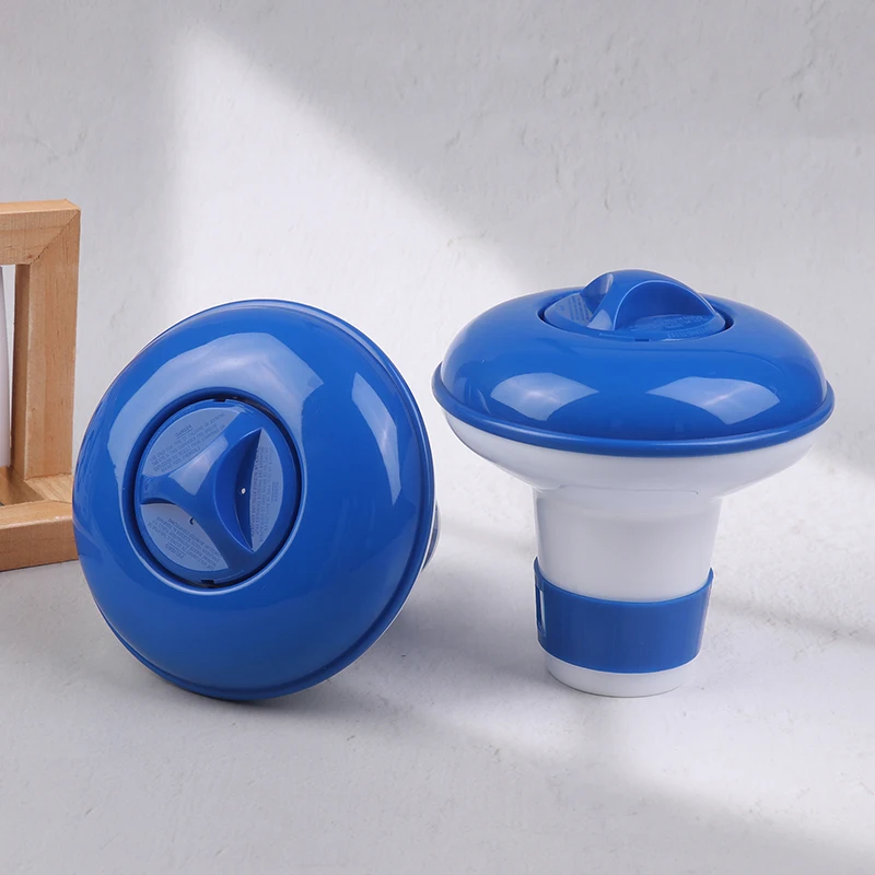 حمام سباحة عائم قرص الكلور الطبي ، أداة تنظيف العوام في الحوض الساخن ، موزع سيارات ، أدوات تنظيف حمام سباحة خارجية متينة #5