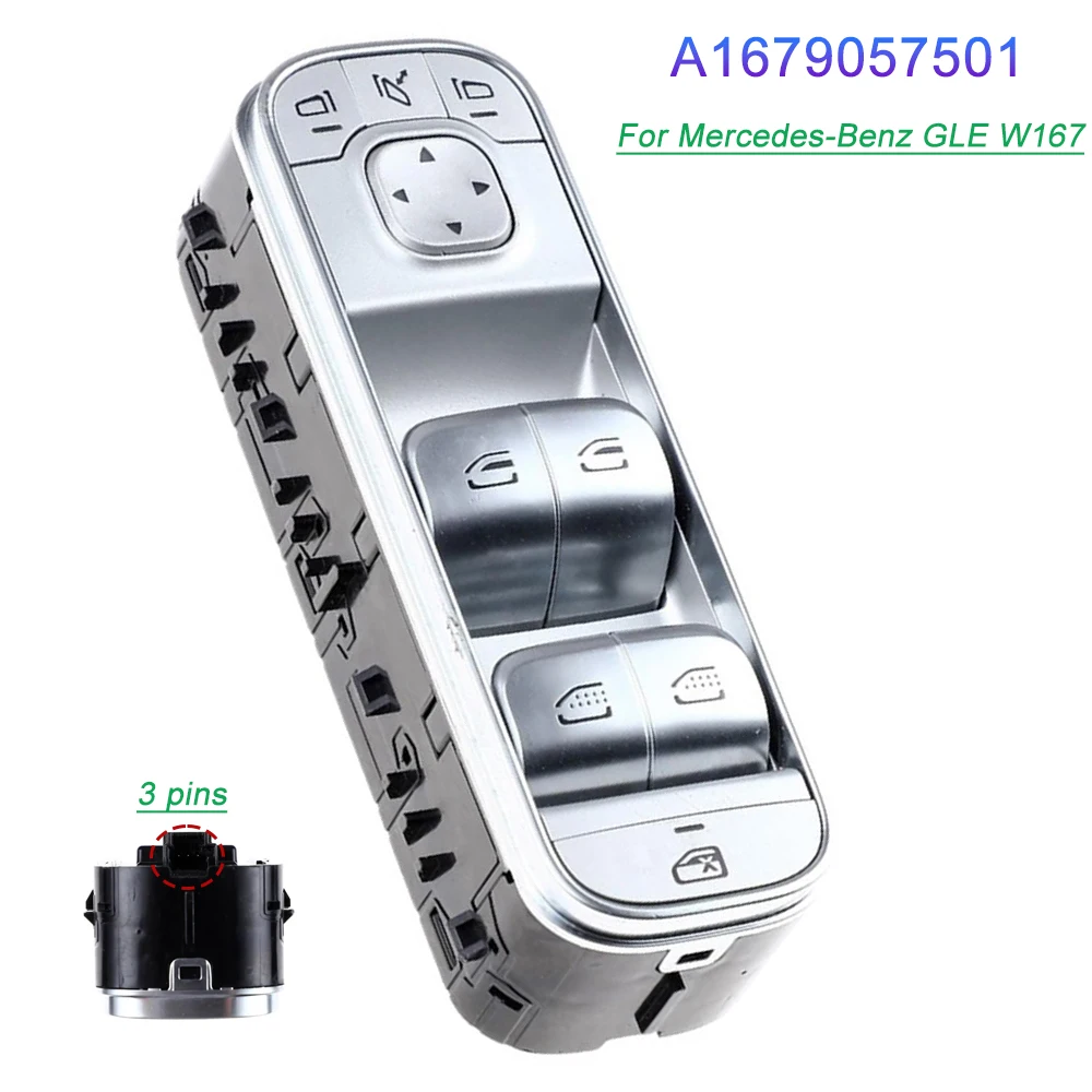 

For Mercedes-Benz GLE W167 Driver Side Window Lift Switch Electric Window Switch A1679057501 1679057501 Car Accessories