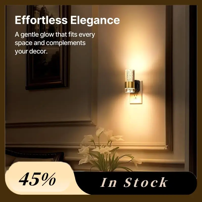 

A60Z Top Adjustable Brightness Dusk To Dawn Sensor Wall Sconce-Style Auto-On/Off Nightlight EU Plug